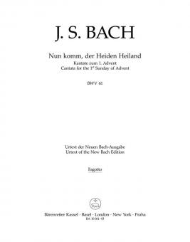 Viens donc, sauveurs des gentils BWV 61 