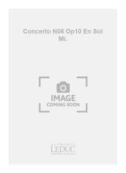 Concerto pour Violon, Op. 10, No. 6, en sol mineur 
