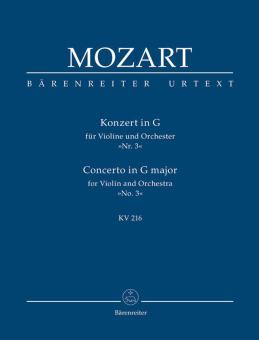 Concerto No. 3 en sol majeur KV 216 