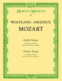 Douze duos KV 487 Standard