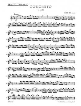 Concerto en mi mineur TWV 52:e1 