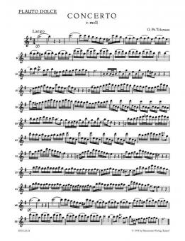 Concerto en mi mineur TWV 52:e1 
