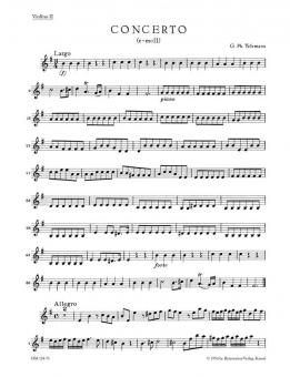 Concerto en mi mineur TWV 52:e1 