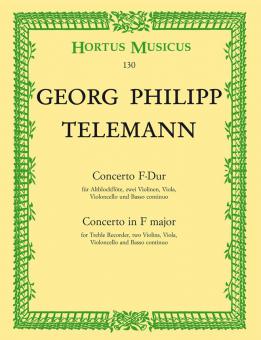 Concerto en fa majeur TWV 51:F1 