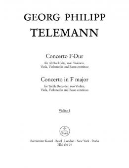 Concerto en fa majeur TWV 51:F1 