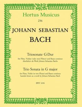 Sonate en trio en sol majeur BWV 1038 