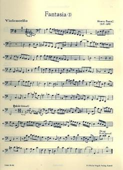 Fantaisies pour cordes (viole de gambe). Cahier 1 