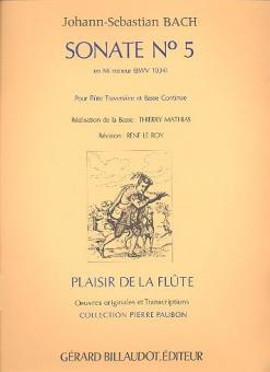 Sonate Nr. 5 in e-Moll BWV 1034 