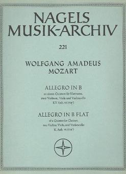 Allegro pour un quintette Standard