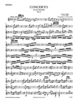 Concerto pour clavecin (piano) et orchestre à cordes en ut mineur Wq 31 