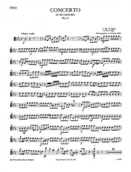 Concerto pour clavecin (piano) et orchestre à cordes en ut mineur Wq 31 