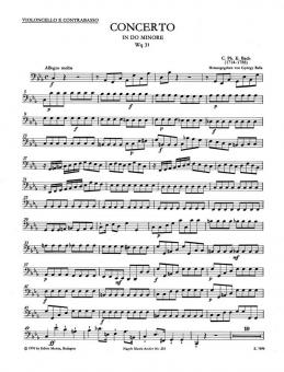 Concerto pour clavecin (piano) et orchestre à cordes en ut mineur Wq 31 