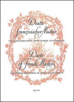 Duos de maîtres français pour deux flûtes à bec Standard