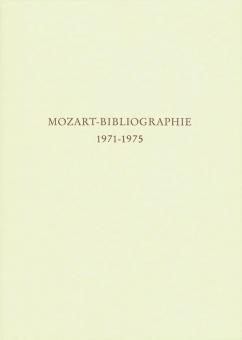 Mozart-Bibliographie. 1971-1975 