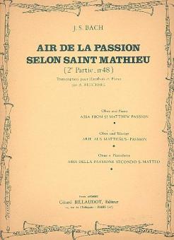 Air de la Passion Selon Saint Mathieu 