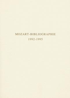 Mozart-Bibliographie. 1992-1995 
