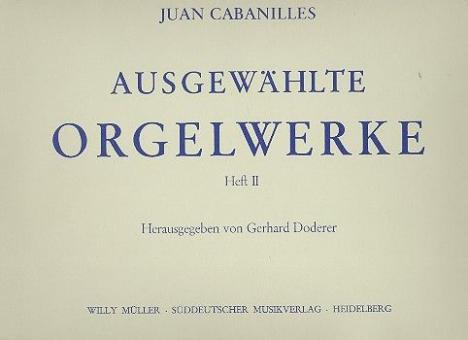 Œuvres choisies pour orgue, cahier 2 