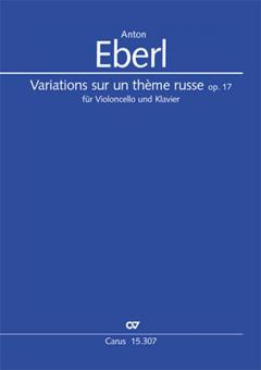 Variations sur un thème russe für Violoncello und Klavier 