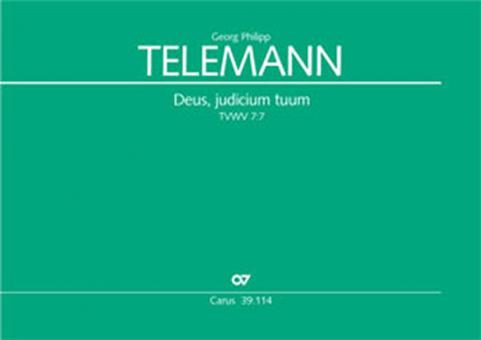 Deus, judicium tuum TVWV 7:7 Download