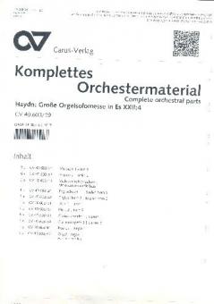Great organ solo mass in E flat major 