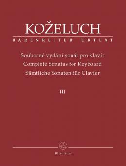 L'intégrale des sonates pour clavier III 