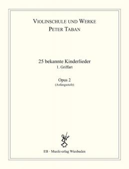 25 bekannte Kinderlieder op. 2 Band 1 
