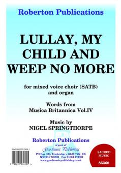 Lullay My Child And Weep No More 
