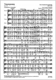 Trauergesang Standard