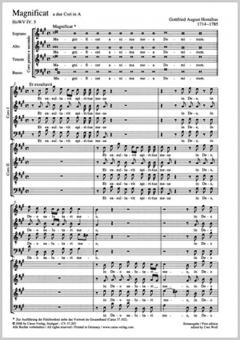 Magnificat à deux choeurs en la majeur 