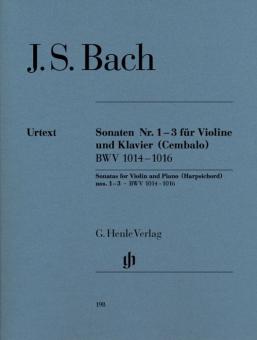Sonates pour violon et clavier (clavecin) 1-3 BWV 1014-1016 