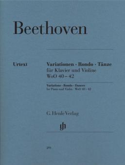 Variations, Rondo, Danses pour piano et violon 