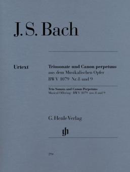 Sonate en trio et Canon Perpetuus de l'Offrande musicale pour flûte, violon et basse continue BWV 1079 Nr. 8 und 9 