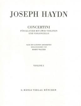 Concertini pour piano (clavecin) avec deux violons et violoncelle 