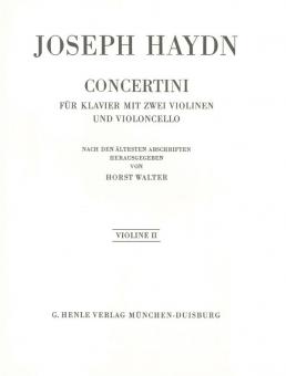 Concertini pour piano (clavecin) avec deux violons et violoncelle 