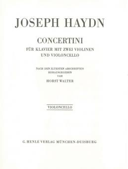 Concertini pour piano (clavecin) avec deux violons et violoncelle 