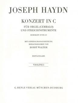 Concerto pour orgue (clavecin) et instruments à cordes en ut majeur Hob. XVIII:10 