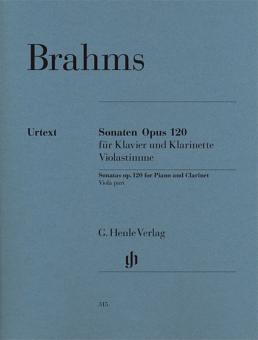 Sonates pour piano et clarinette (ou alto) op. 120/1 u. 2 