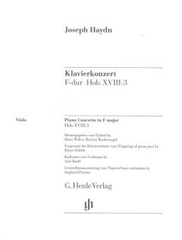Concerto en fa majeur Hob. XVIII:3 