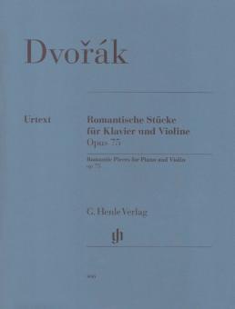 Pièces romantiques pour piano et violon op. 75 