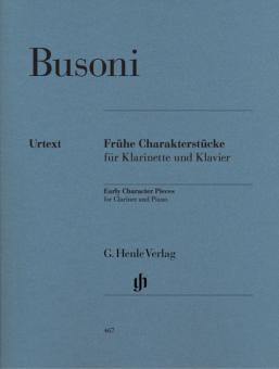 Pièces de caractère de jeunesse pour clarinette et piano (première édition) 