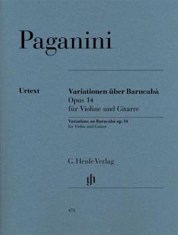 60 Variations sur Barucabà pour violon et guitare op. 14 