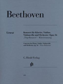 Concerto en ut majeur pour piano, violon et violoncelle avec accompagnement d'orchestre Triple-concerto op. 56 