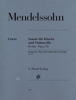 Sonate pour piano et violoncelle en ré majeur op. 58 
