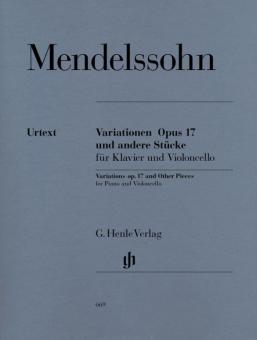 Variations et autres morceaux pour piano et violoncelle op. 17 