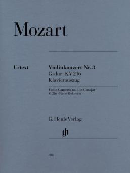 Concerto pour violon no. 3 sol majeur KV 216 