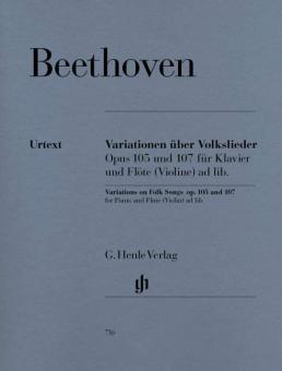 Variations sur des chants populaires pour piano et flute (violon) ad lib. op. 105 und 107 