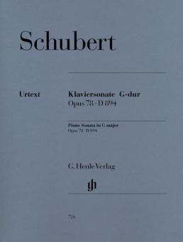 Sonate pour piano sol majeur op. 78 D 894 