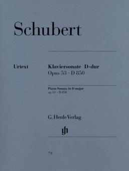 Sonate pour piano ré majeur op. 53 D 850 