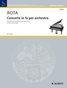 Concerto en fa pour orchestre Standard