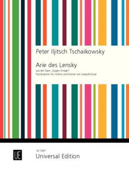 Lensky's Aria from the opera Eugene Onegin 